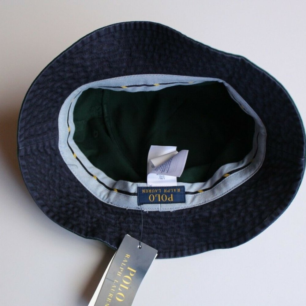 Polo Ralph Lauren Green Blue Bucket Hat Men's S/M_5